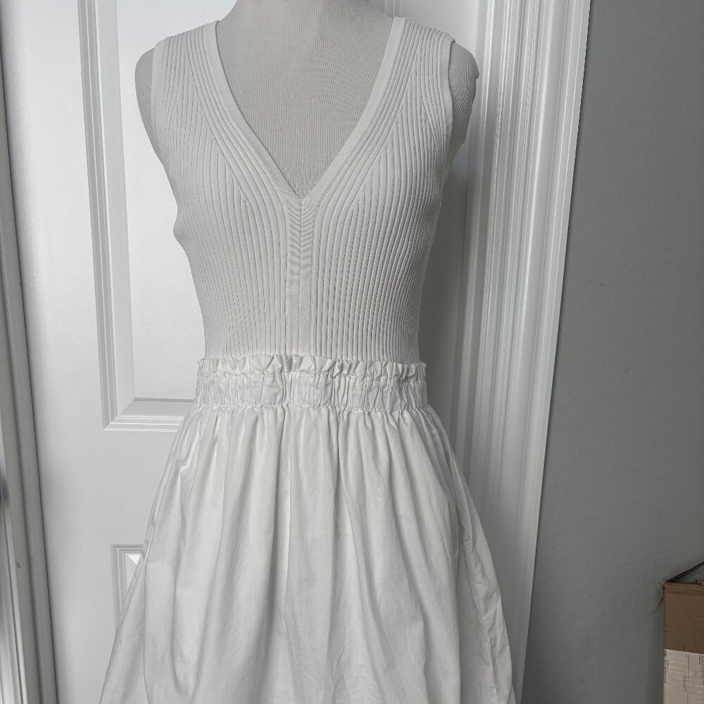 Joie Stretch White Sleeveless Dress Size L